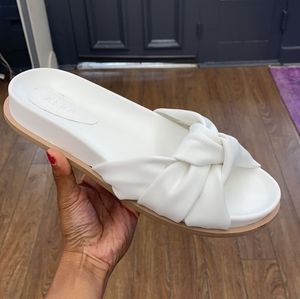 Aera white leather Sandal